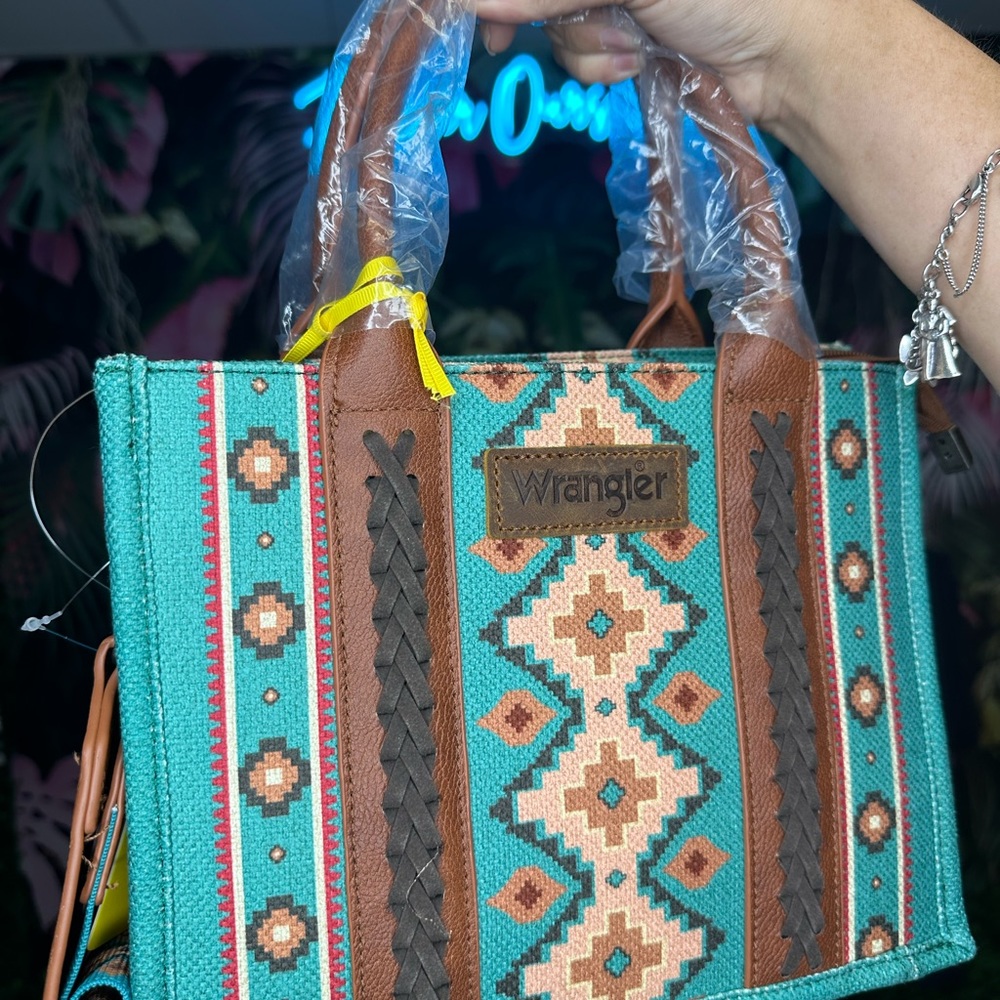 Wrangler bag tote turquoise
